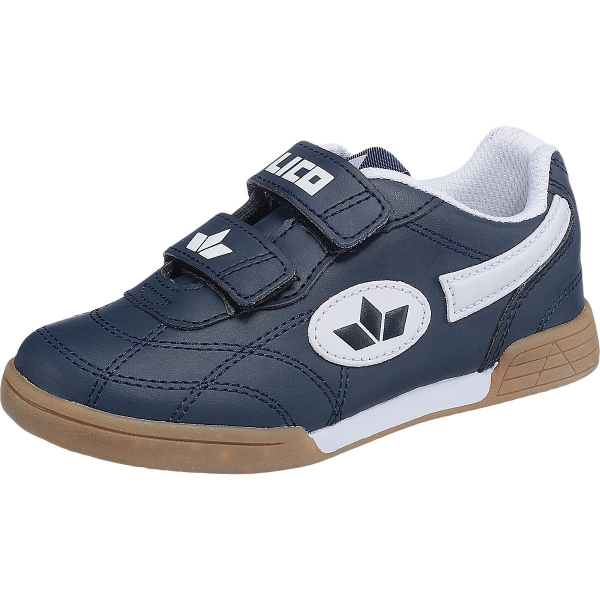 Lico Hallensportschuhe Bernie V mit Klett - Kinder - Marine-Weiss